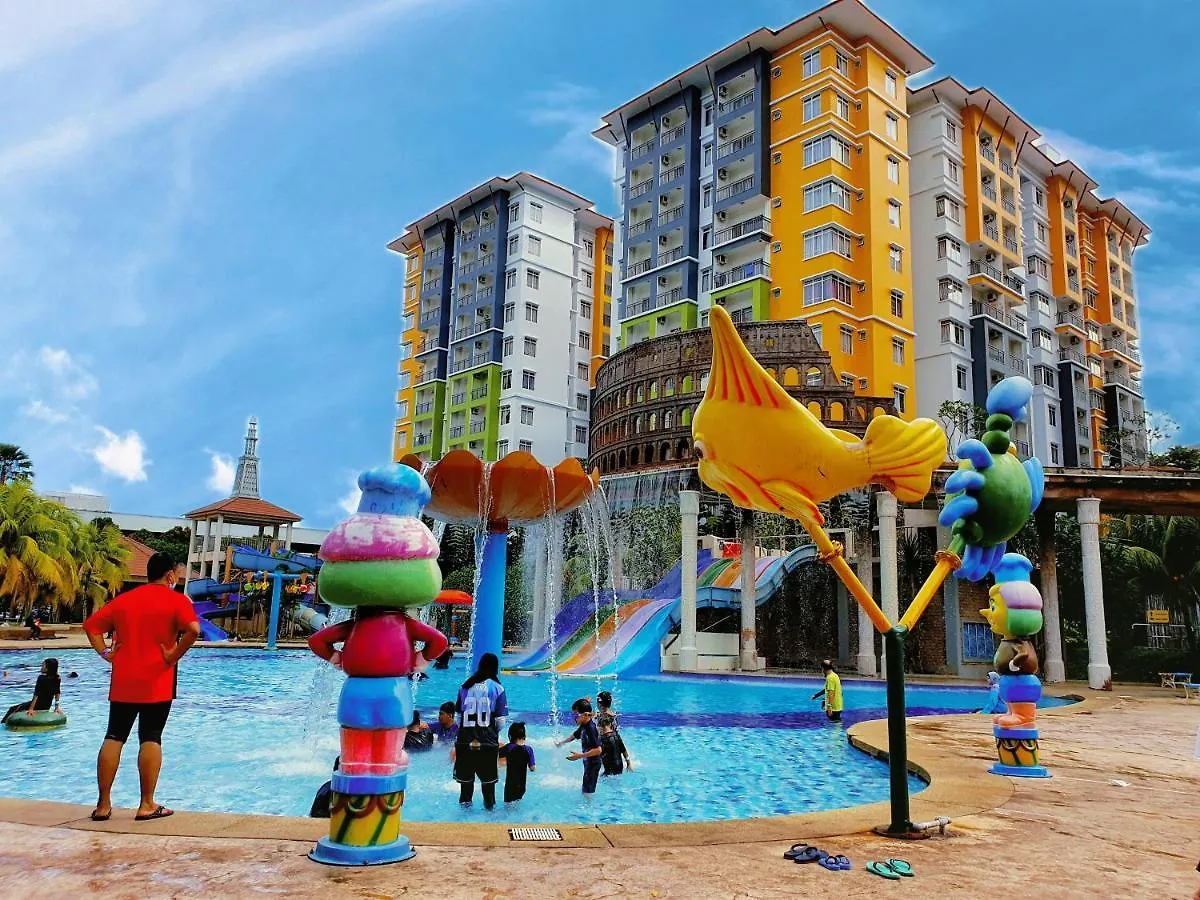 Melaka Top Largest Waterpark Resort - By Youbnb Homestay Melaka 아파트 말라카