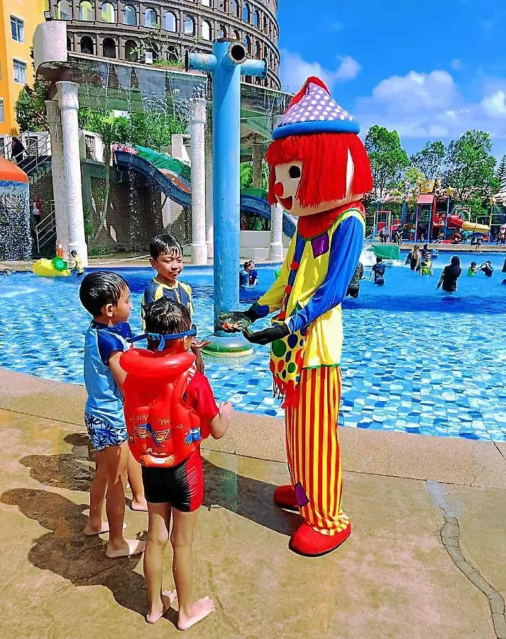 아파트 Melaka Top Largest Waterpark Resort - By Youbnb Homestay Melaka
